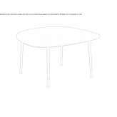 Low metal coffee table for the living room Orzysz
