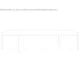 Low rectangular coffee table made of MDF Plav