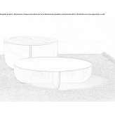 Marble coffee table for the living room Agneaux