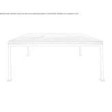 Wooden coffee table with marble insert Palmitas