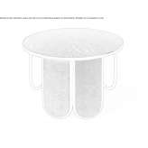 Oval iron coffee table Davod