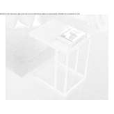 Handmade rectangular side table Thorso