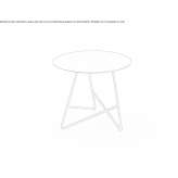 Round metal coffee table Dragus