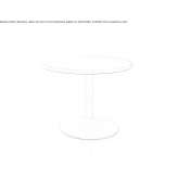 Low round coffee table for the living room Prosyana