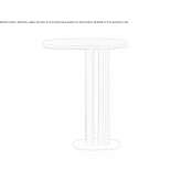 High side table made of MDF Orzysz