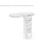 Marble high side table Ranilug