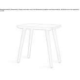 Tall side table made of solid wood Etchojoa