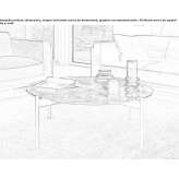 Marble coffee table for the living room Usvyaty