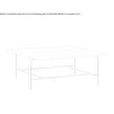 Low square coffee table made of marble Velika