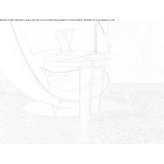 Triangular high side table made of wood and glass Polatsk