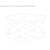 Coffee table in metal and glass with a marble base Feldbach