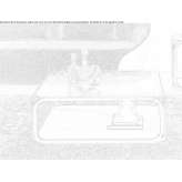 Low square metal coffee table with glass top and marble base Jatznick