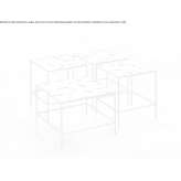 Plate coffee table Timbio