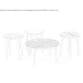 Round marble coffee table Iaciara