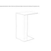Rectangular side table Wallgau