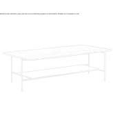 Rectangular marble coffee table Velika