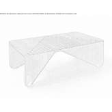 Low rectangular wooden coffee table Feytiat