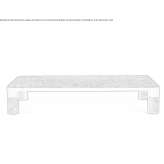 Low rectangular coffee table made of marble Sacanta