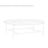Low round coffee table made of marble Velika