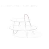 Round wooden coffee table Solkan