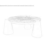 Marble and polyurethane coffee table Quipile