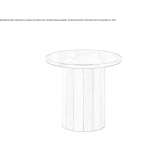 Low round coffee table Crotone