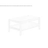 Rectangular wooden coffee table Benzu