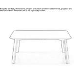 Low square wooden coffee table Licking