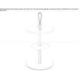 Round aluminum coffee table with light Kifisia