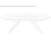 Low coffee table made of wooden veneer Wolhusen