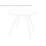 Octagonal MDF coffee table for the living room Wolhusen