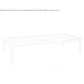 Low, rectangular coffee table made of porcelain stoneware Reutte