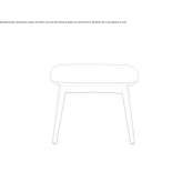 Rectangular coffee table made of beech wood Richland