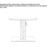 Low round or square coffee table made of solid wood Morella