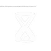 Wysoki stolik boczny wykonany z metalu i szkła z marmurową podstawą Feldbach