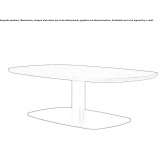 Rectangular wooden coffee table Cowley