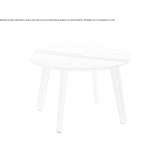 Round wooden coffee table Kabelvag
