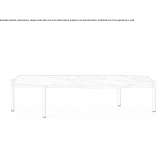 Low rectangular coffee table made of Carrara marble Plav