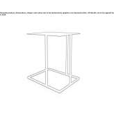 Rectangular metal coffee table Outlook