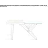 Coffee table made of wood and glass Etchojoa