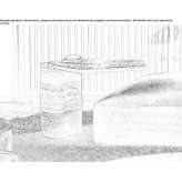 Rapolano stone coffee table with a laminated glass top Abinsk