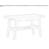 Rectangular wooden high side table Sumrall