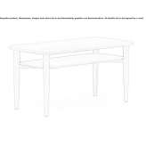 Rectangular wooden coffee table Meyerode