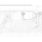 Round coffee table made of mirror glass Gragnano