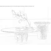 Low round coffee table made of natural stone Gardola