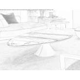 Marble coffee table for the living room Leezdorf