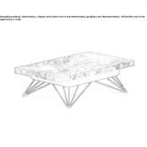 Height adjustable coffee table Galicea