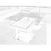 Rectangular marble coffee table Gragnano