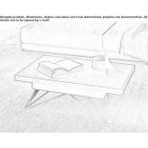 Height adjustable coffee table with storage space Histon