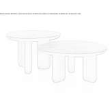 Round wooden coffee table Kutina